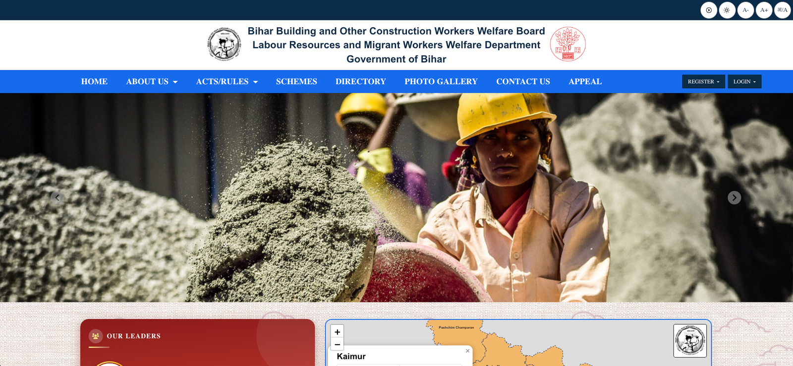 Bihar Labour Card Official Website Home Page